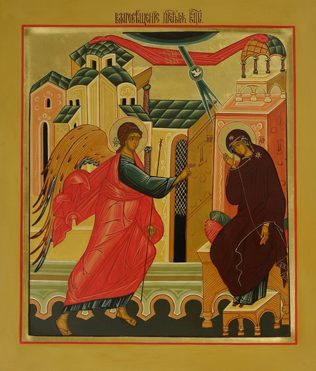 Благовещение Пресвятой Богородицы. Икона из ризницы Свято-Троицкой Сергиевой Лавры