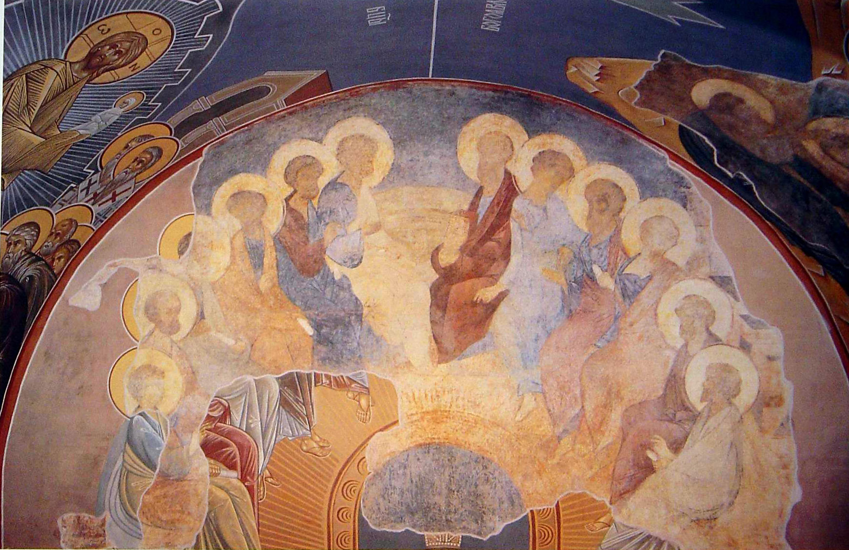 Фрески рублева в успенском соборе владимира