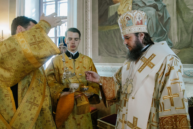 Епископ Фома совершил Литургию в храме Рождества Христова в селе Ильинском