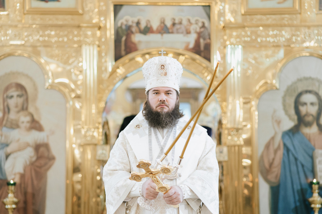 Епископ Фома совершил Божественную литургию в Александро-Невском монастыре в д. Маклаково
