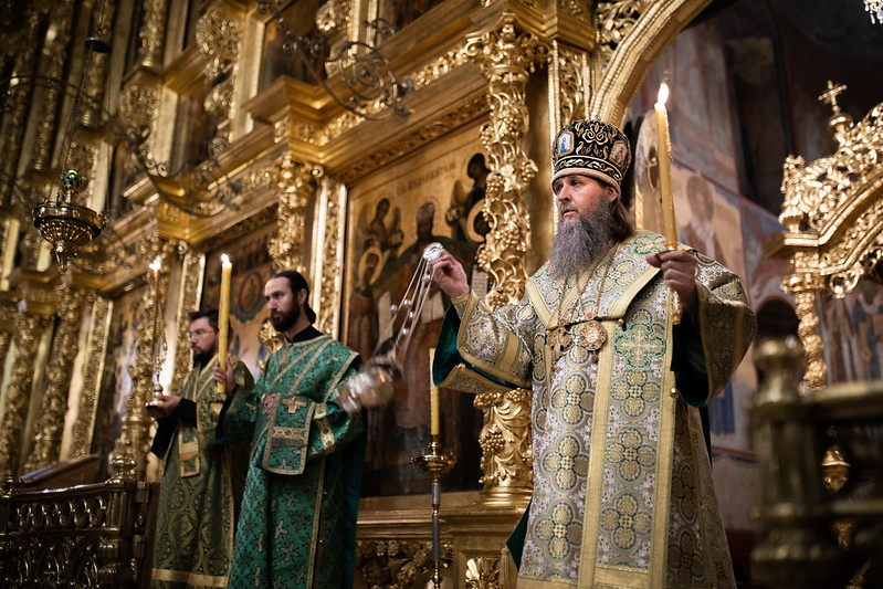 В день обретения мощей прп. Антония Радонежского и его прославления в Лавре совершили праздничные богослужения