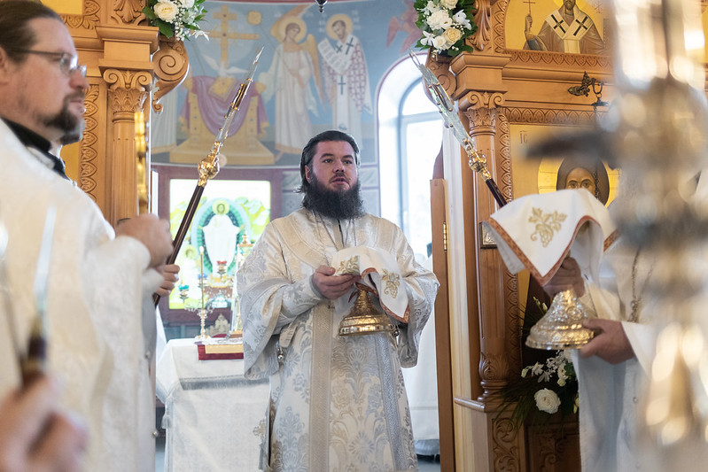 Епископ Фома совершил Великое освящение и Божественную литургию в храме в честь святого Александра Невского г. Красноармейска