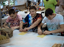 Лавру посетила группа детей с ограниченными возможностями из Республики Мордовии