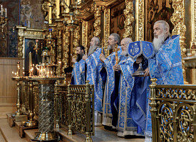 В Троице-Сергиевой Лавре молитвенно почтили икону Божией Матери «Почаевская»
