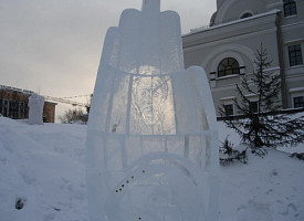 Завершился конкурс ледовой скульптуры, посвященный 700-летию со дня рождения преподобного Сергия
