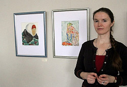 В Сергиевом Посаде открылась выставка выпускницы иконописной школы при МДА Анны Наседкиной