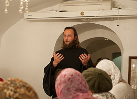 Преподаватель МДА иеродиакон Симеон (Мазаев) начал цикл лекций на Пятницком подворье Свято-Троицкой Сергиевой лавры