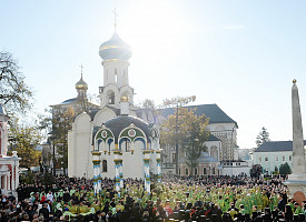 В день преставления преподобного Сергия Радонежского Предстоятель Русской Церкви возглавил торжества в Троице-Сергиевой лавре