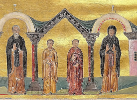 Преподобный Ксенофонт, супруга его Мария  и сыновья их Аркадий и Иоанн