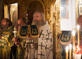 Архиепископ Феогност возглавил празднование 590-летия преставления преподобного Никона Радонежского в Троице-Сергиевой Лавре