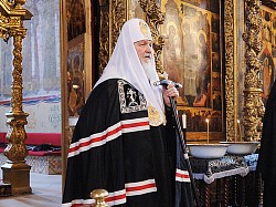 Патриарх Кирилл совершит Литургию Преждеосвященных Даров в Троице-Сергиевой Лавре