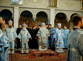 В Покровском храме Московской духовной академии встретили престольный праздник