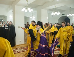 В Московской духовной академии воссоздана церковь Святых великомучениц Варвары, Анастасии и мученицы Акилины