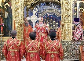 Патриарх Кирилл совершит Божественную литургию в Свято-Троицкой Сергиевой Лавре