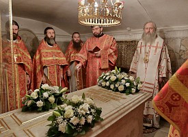 В Троице-Сергиевой Лавре молитвенно почтили память Святейшего Патриарха Пимена