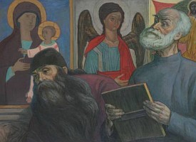 Даниил и Андрей Рублев в Троице-Сергиевом монастыре